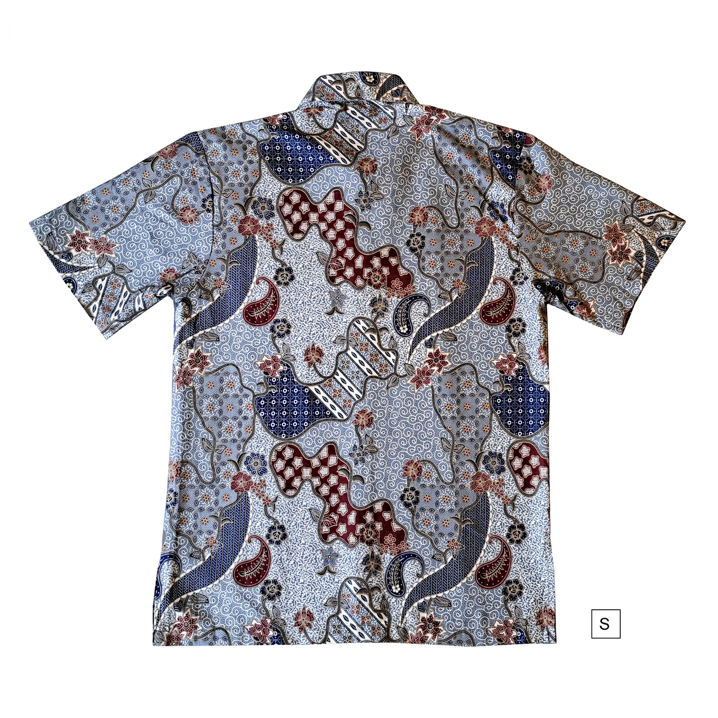 Singapore Modern batik shirts for men: Concealed pocket well tailored, unique prints. short sleeve Batik shirt. Unique and One of a kind Men Shirt.