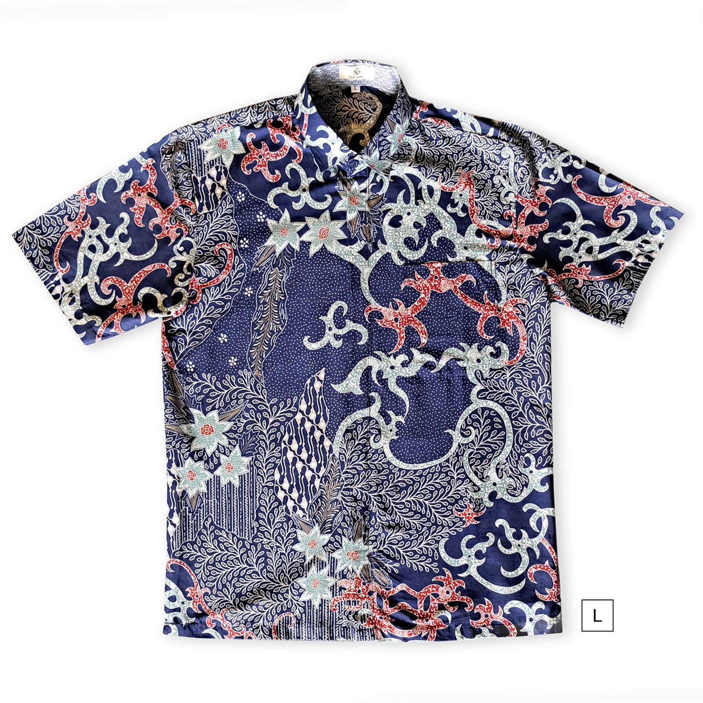 Singapore Modern batik shirts for men: Concealed pocket well tailored, unique prints. short sleeve Batik shirt. Unique Batik Men Shirt.