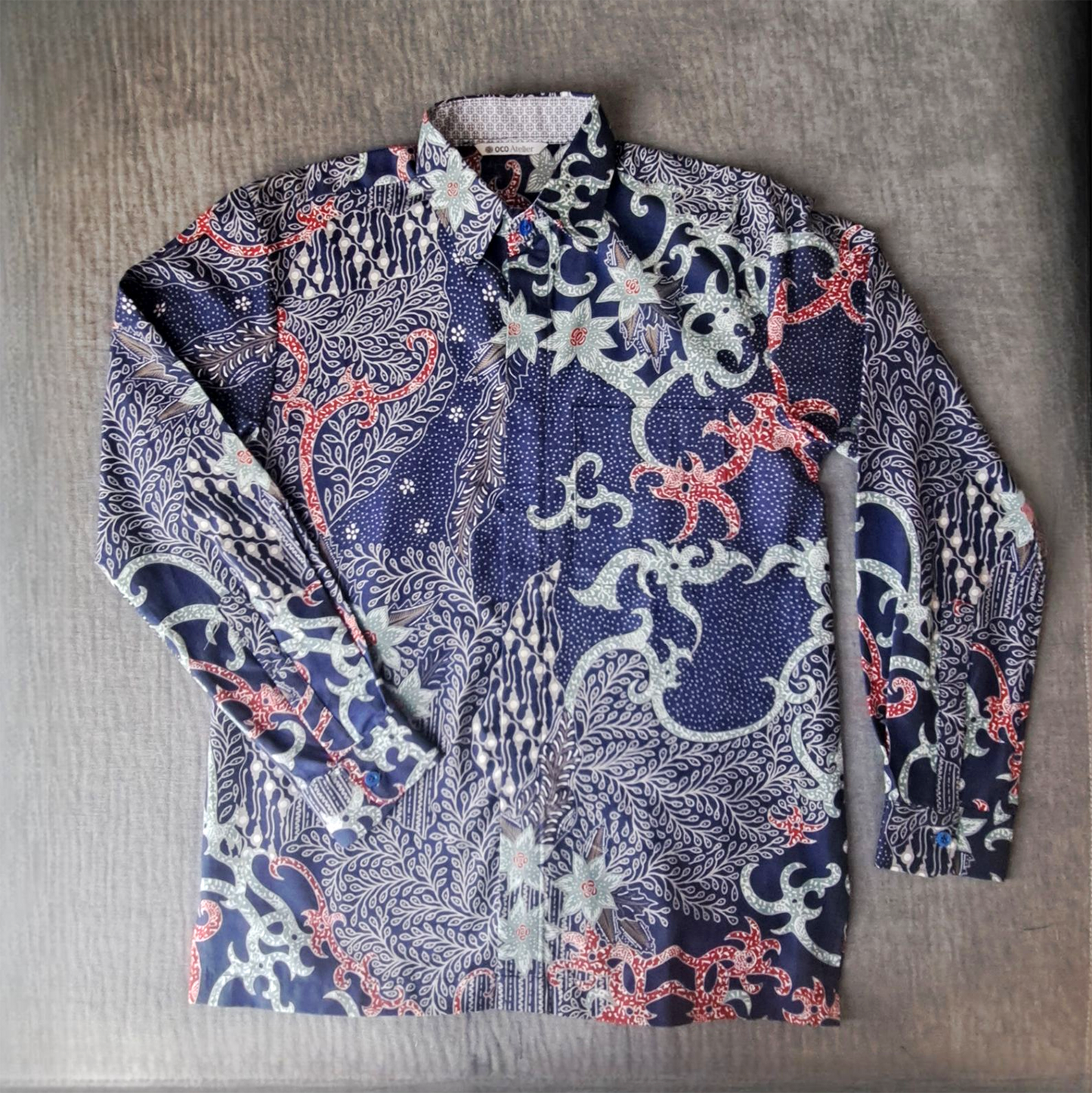 Marine Bloom | Modern Batik Shirt