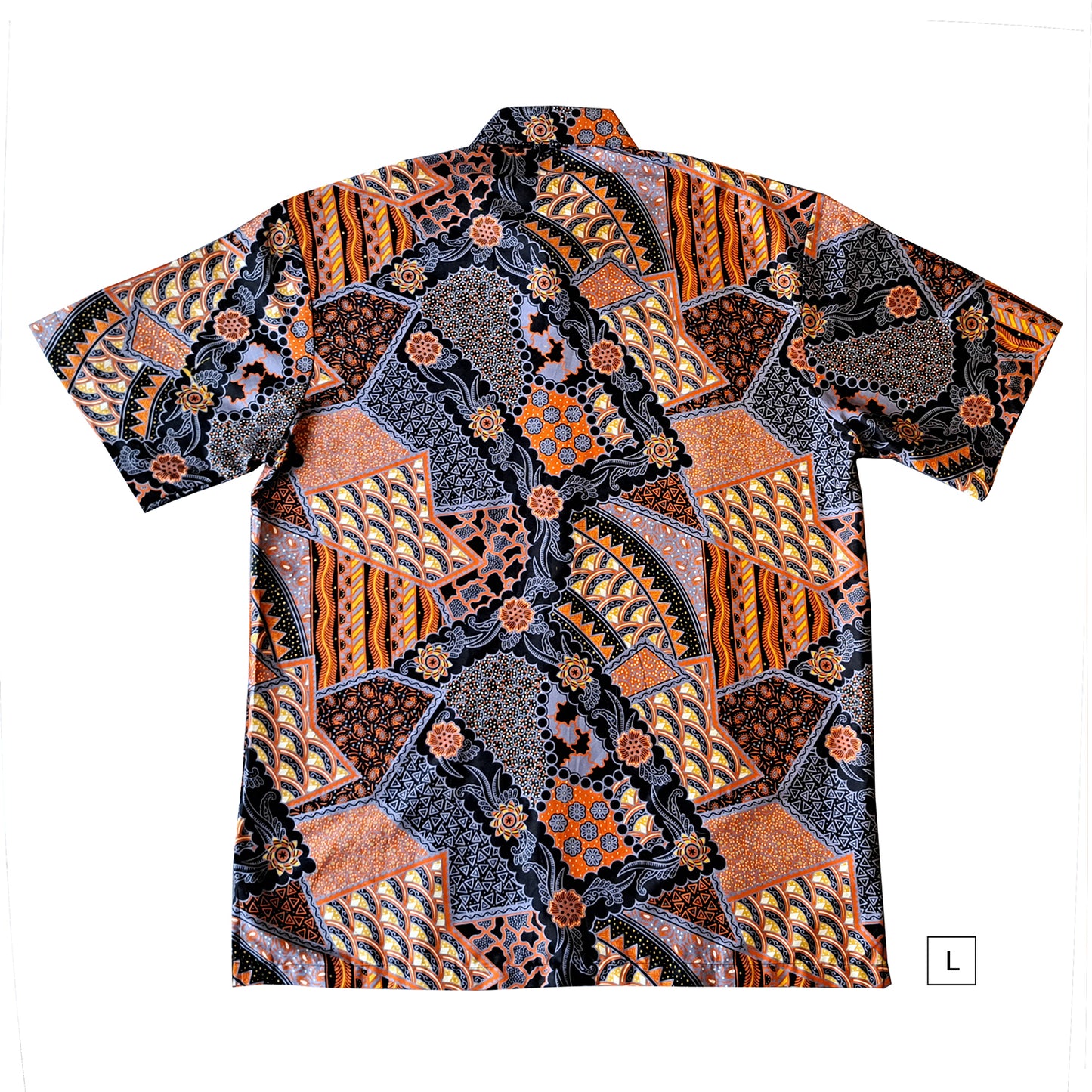 Singapore Modern batik shirts for men: Concealed pocket well tailored, unique prints. short sleeve Batik shirt. Colourful Artistic Batik Men Shirt.