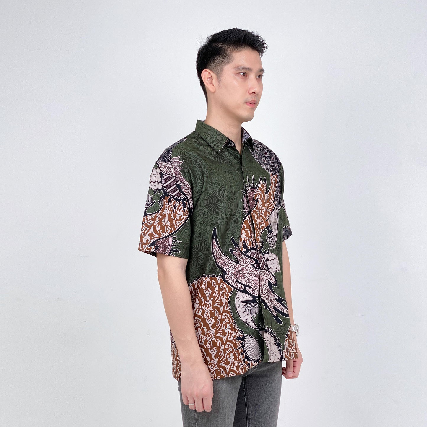 *Pre-Order* Olive Mirage | Abstract Batik Print
