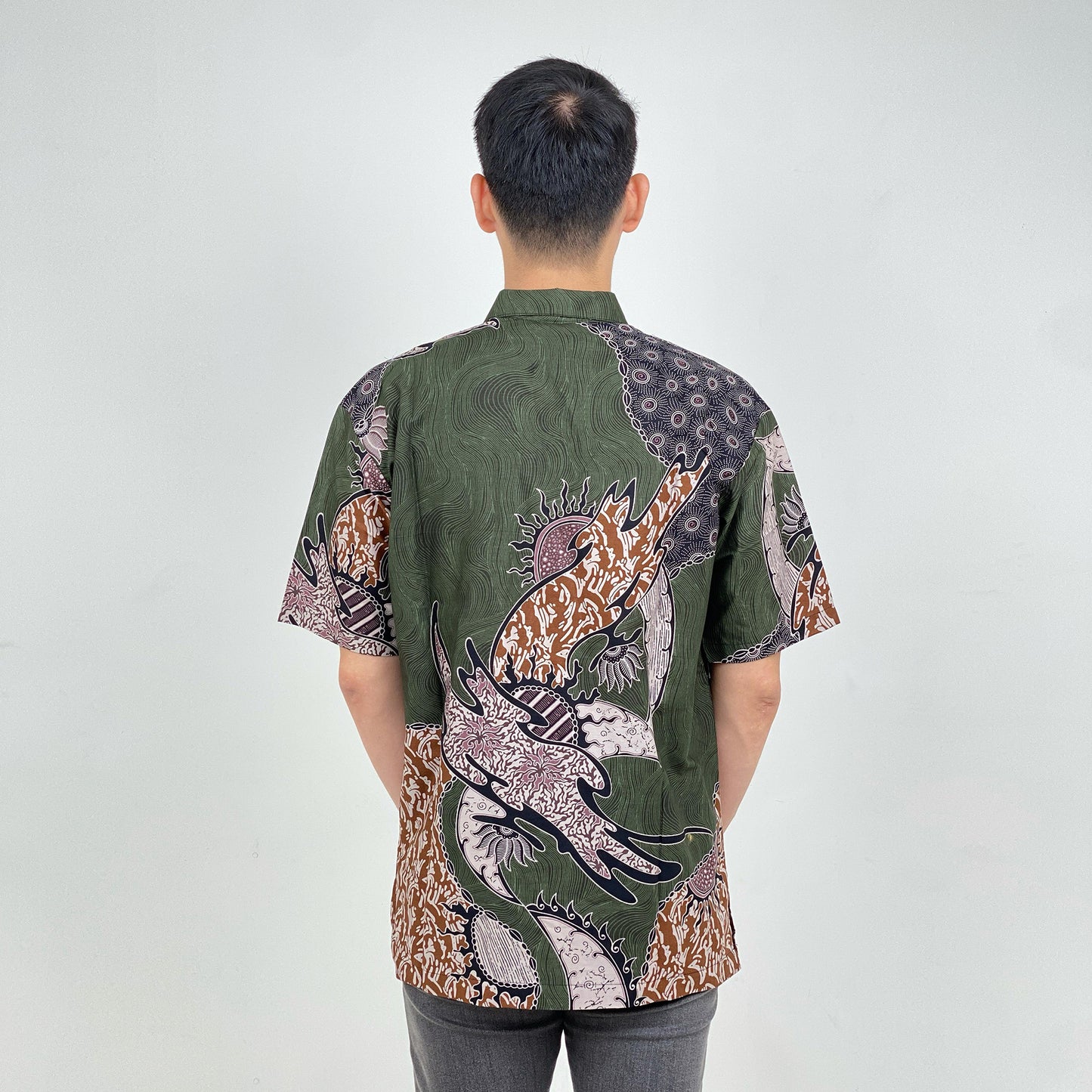 OCO, oco atelier, Batik, modern batik, men batik, men, shirt, tailored shirt, custom, unique, vibrant, sg, singapore, sgbatik, batikshirt, short sleeve batik