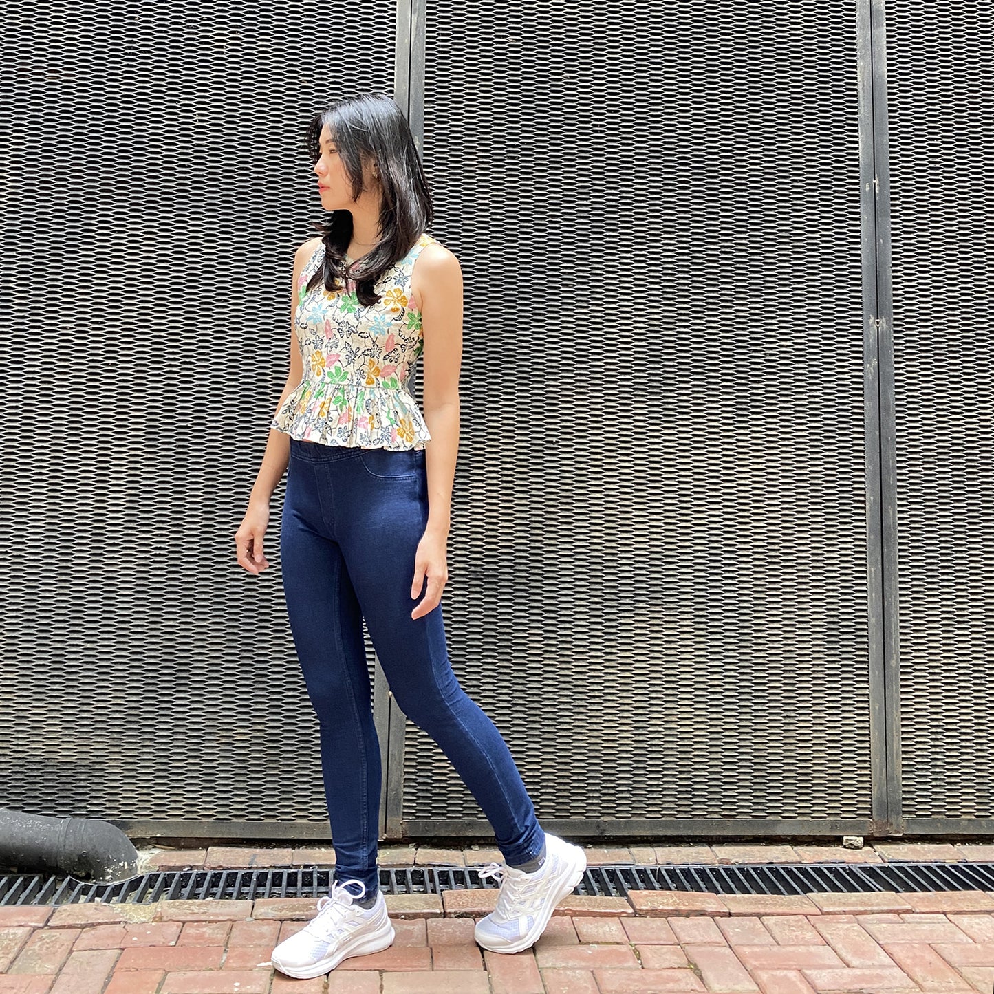 Modern Batik Peplum sleeveless Top, feminine & vibrant for every occasion