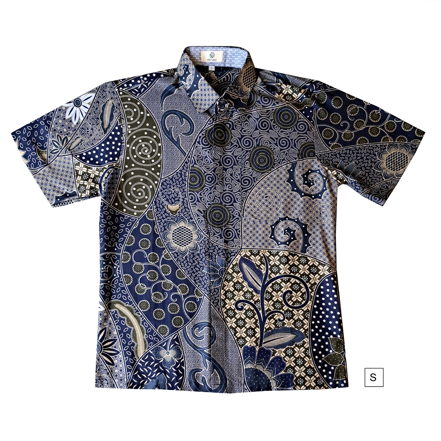 Modern batik shirts for men: Concealed pocket, tailored, unique prints