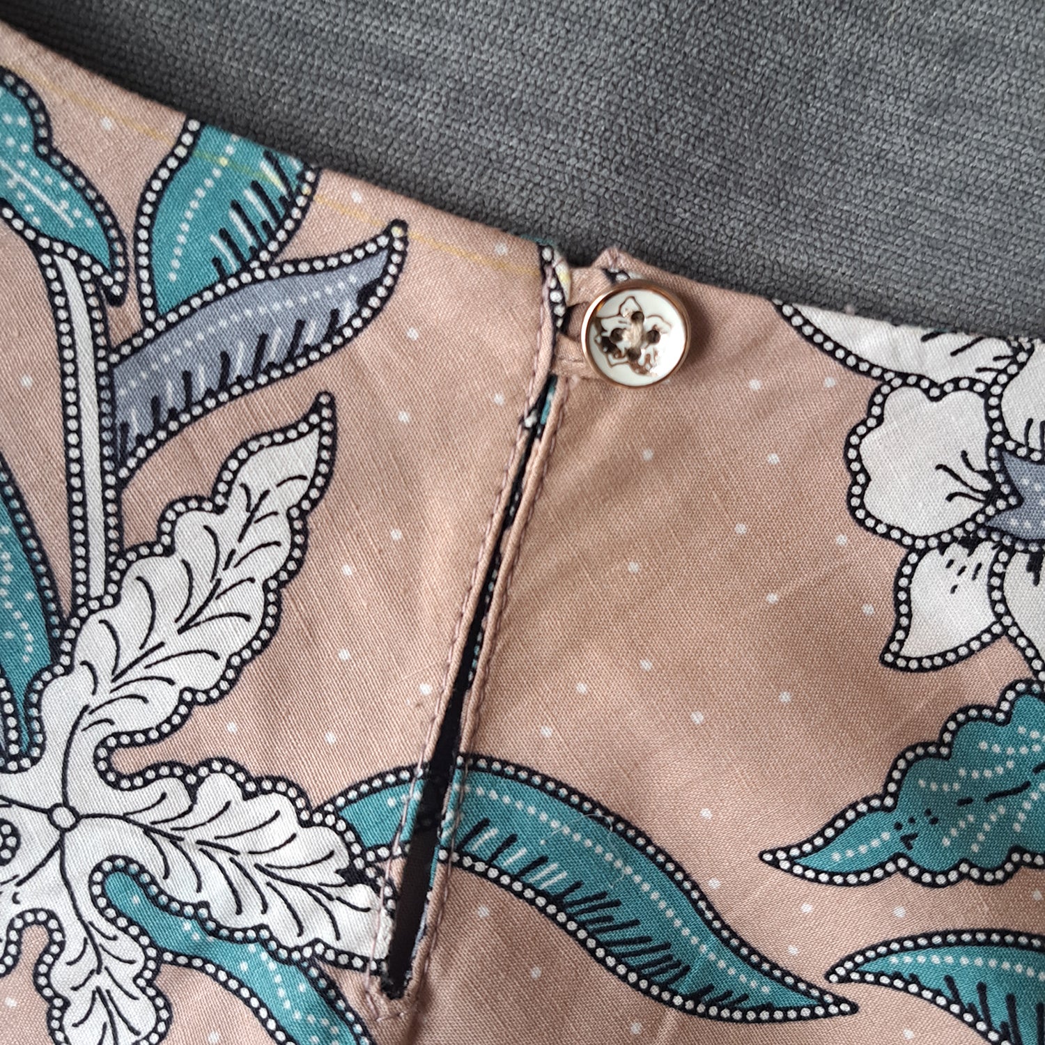 Modern Batik sleeveless Top, Casual yet comfortable in Singapore. 