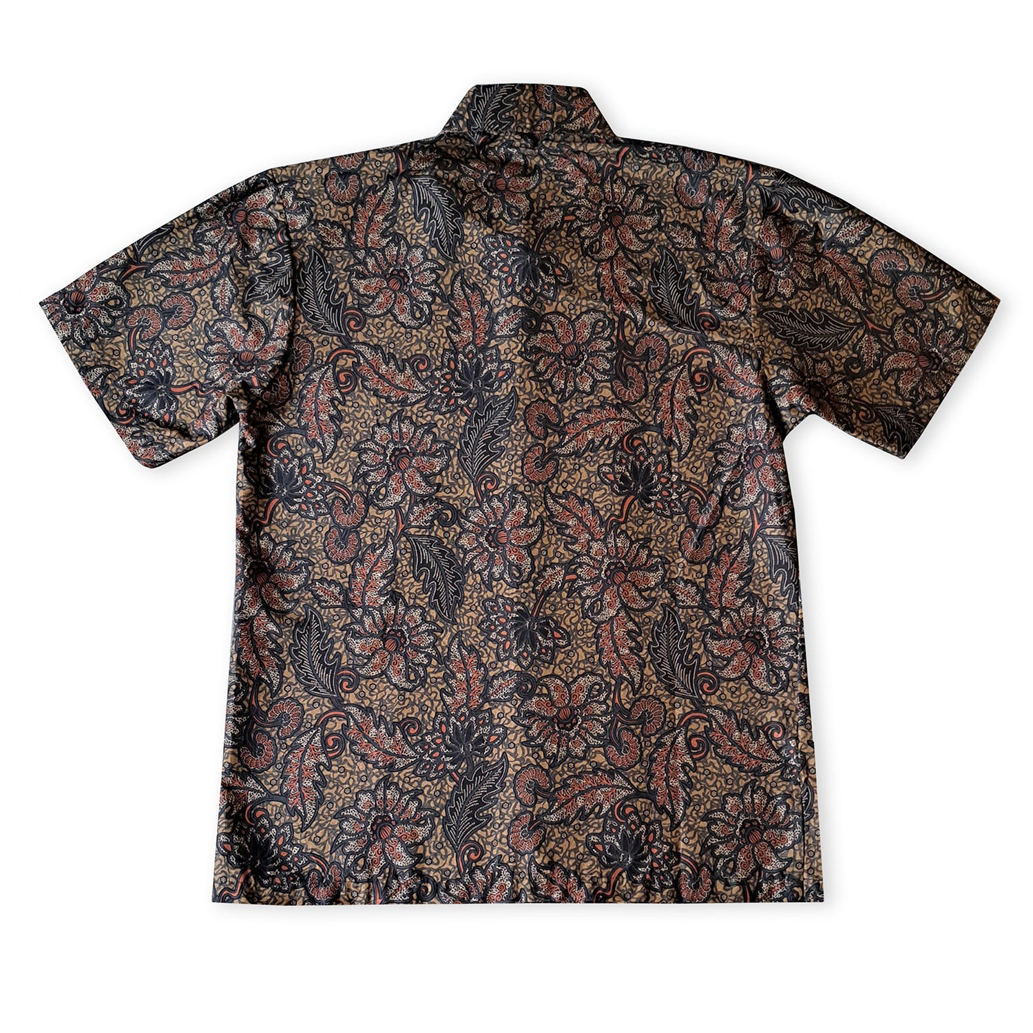 Singapore Modern batik shirts for men: Concealed pocket well tailored, unique prints. short sleeve Batik shirt. 