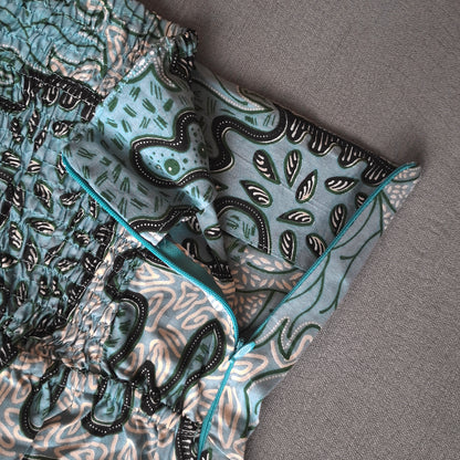 Oco, ocoatelier, batik, sg, singapore, modern, modern batik, batik ladies, classy batik, wide pants, high waist classy pants, everyday batik, batik for occasion, ladies batik, batiklover, vibrant, wide leg pants, comfortable batik