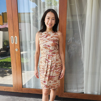 Oco, ocoatelier, batik, sg, singapore, modern, modern batik, batik ladies, classy batik, halter dress,  batik dress. classy dress, everyday batik, batik for occasion, ladies batik, batik lover, vibrant, flowy dress