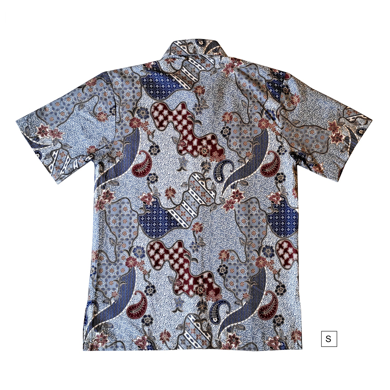 Singapore Modern batik shirts for men: Concealed pocket well tailored, unique prints. short sleeve Batik shirt.  Unique and One of a kind Men Shirt.