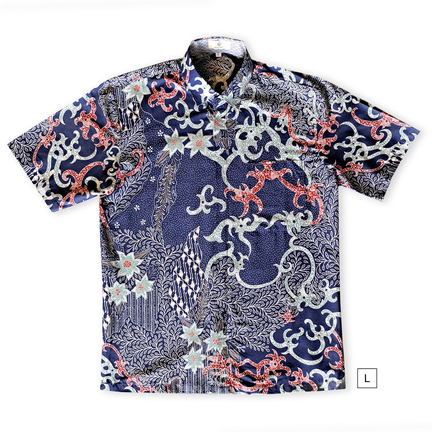 Singapore Modern batik shirts for men: Concealed pocket well tailored, unique prints. short sleeve Batik shirt.  Unique  Batik Men Shirt.