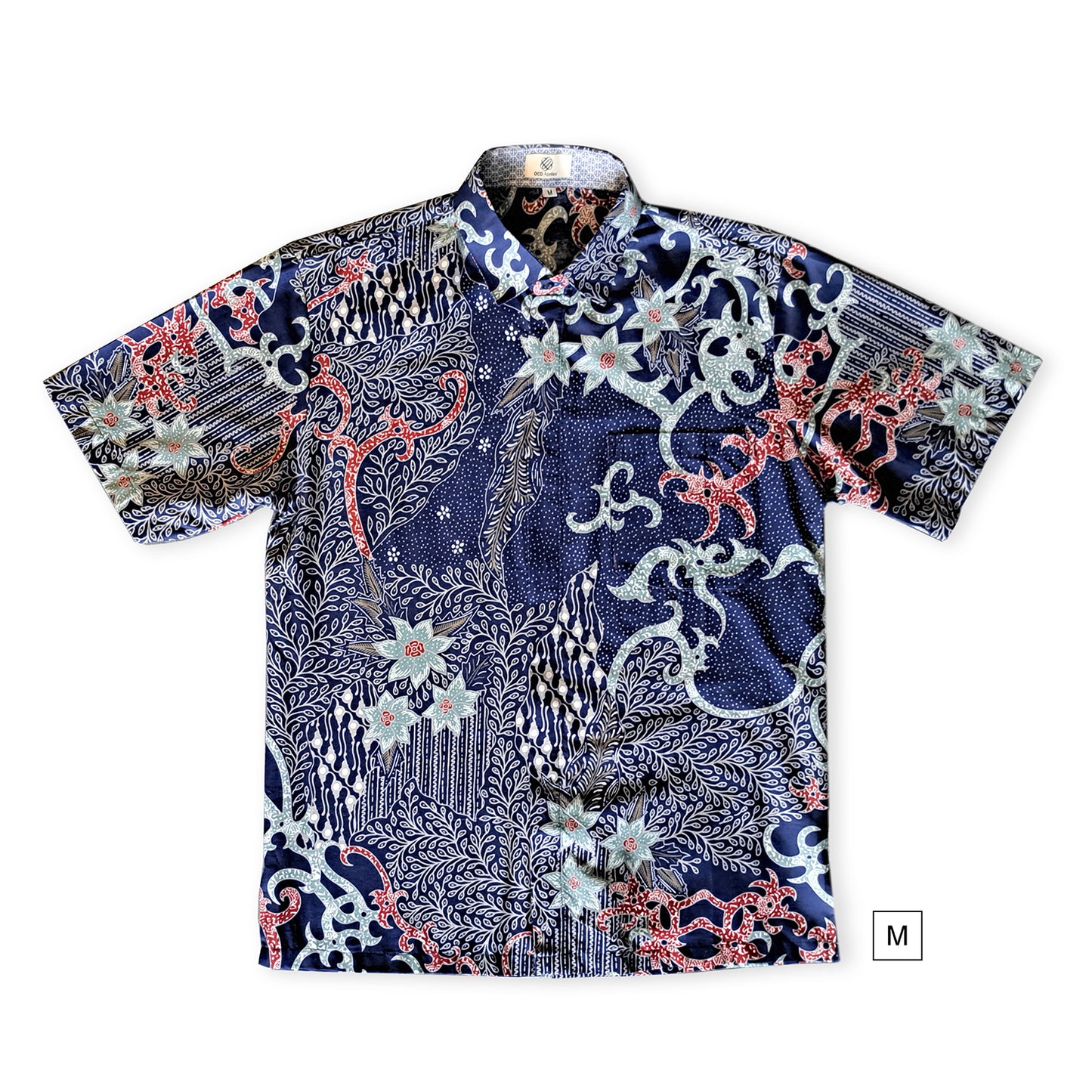 Singapore Modern batik shirts for men: Concealed pocket well tailored, unique prints. short sleeve Batik shirt.  Unique  Batik Men Shirt.