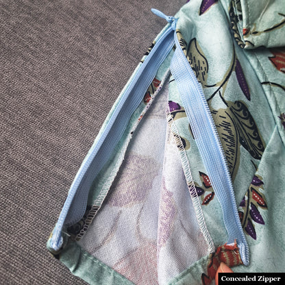 Modern batik blouse for ladies in Singapore. Toga, one sided blouse ladies top.