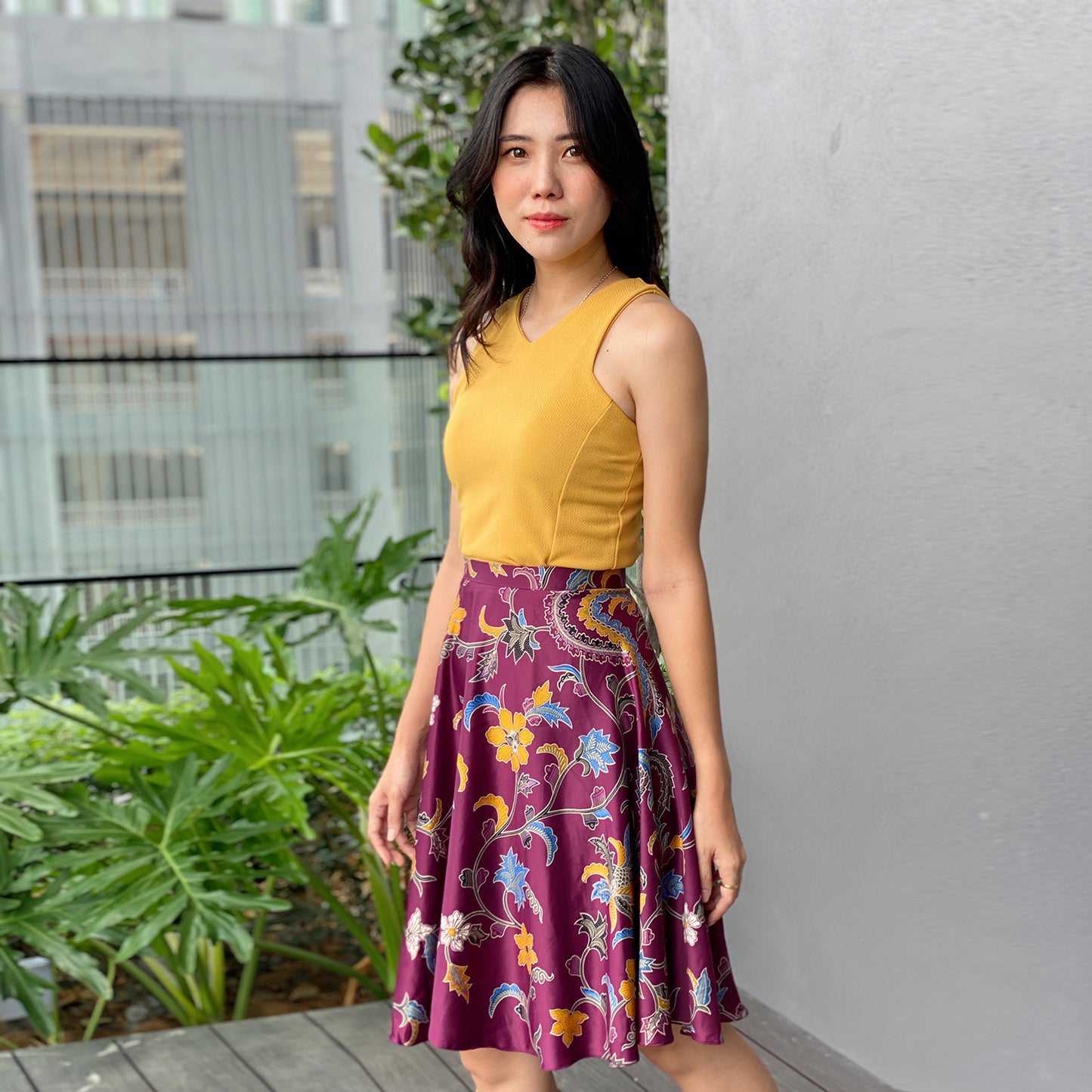 Batik, Batik skirt, Modern Batik, singapore, pretty batik, batik lover, batik for everyone, Maroon Batik