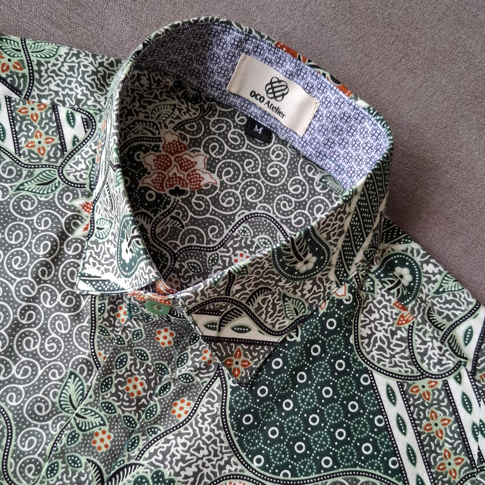 batik, batik shirt, men shirt, custom made, tailored, customisation, unique shirt, colourful shirt, sgbatik, modern batik, everywear batik, short sleeves batik