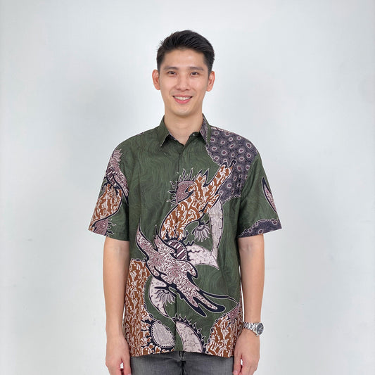 *Pre-Order* Olive Mirage | Abstract Batik Print
