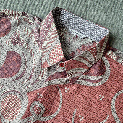 oco, oco atelier, batik, batik shirt, men shirt, sg batik, singapore, unique, customise, customized, shirt, tailored shirt, short sleeve batik, modern batik, batik lover, singapore batik, men batik, batik men, everyday batik, custom shirt, one-of-a-kind, customisation