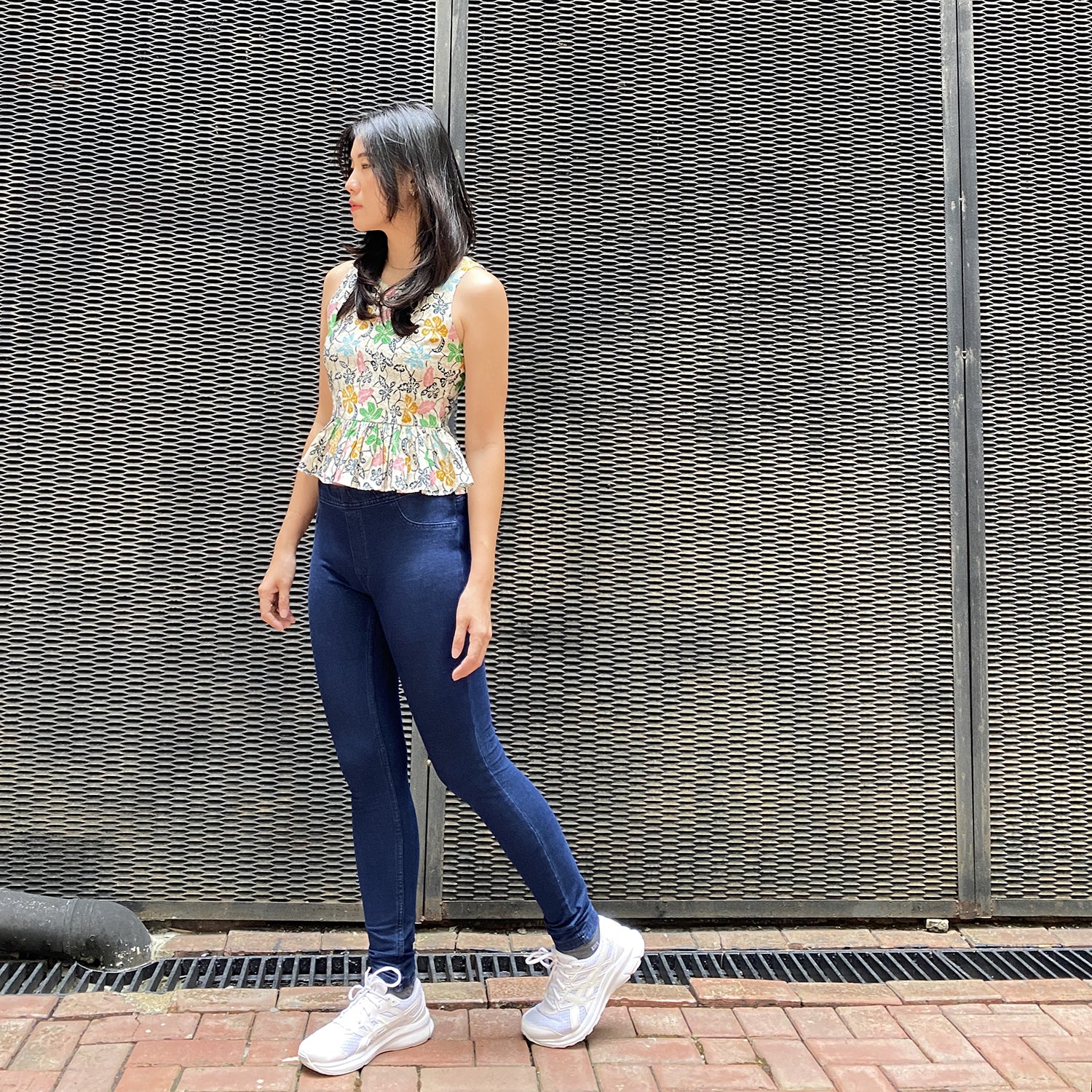 Modern Batik Peplum sleeveless Top, feminine & vibrant for every occasion